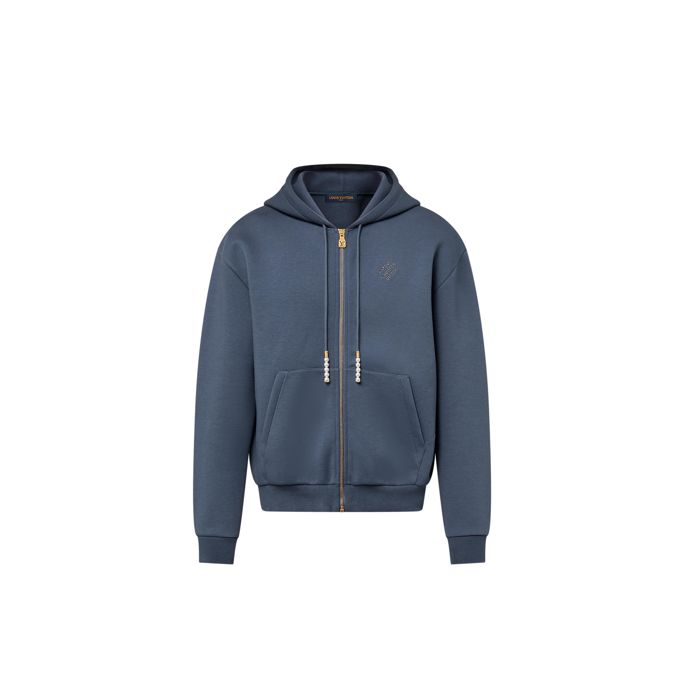 l0vis Vvtt0n embroidered zipped jersey hoodie 1afrb1
